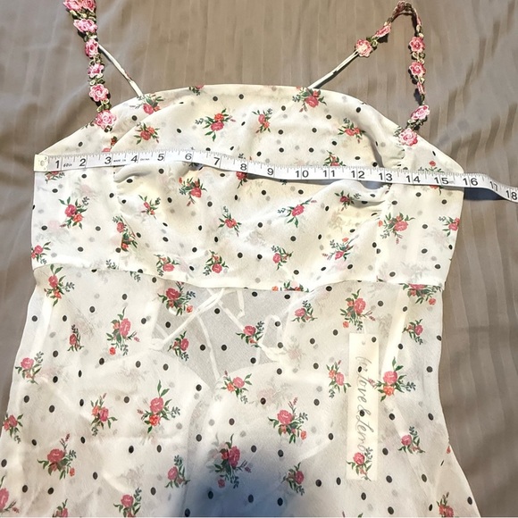 For Love And Lemons White Pink Mini Dress - Picture 10 of 14